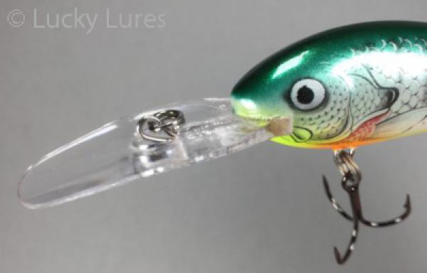 BALSA Shad Wobbler, schwimmend, Farbe: CBGL Chartreuse Bluegill, Größe 08 ( 8,3 cm), Gewicht: 18 Gramm, von Bagley Bait
